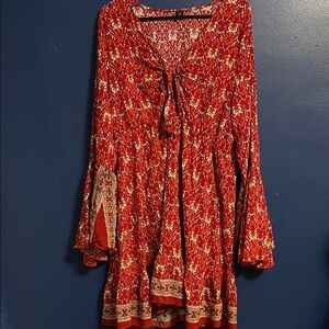 SHEIN Western Floral Dress